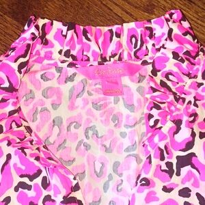 Lilly pulitzer striking leopard print tunic
